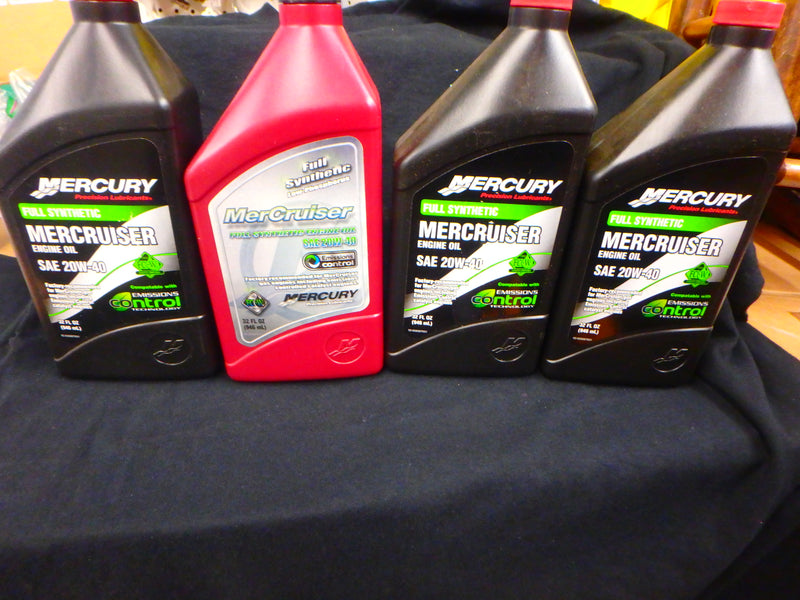 MERCURY 92-858087K01 20W40 ENGINE OIL, FULL SYN