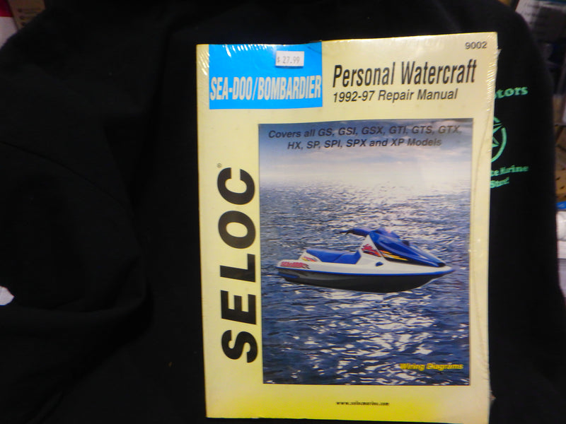 SELOC MARINE 9002 SERVICE MANUAL - SEA-DOO/BOMBARDIER - 1992-97