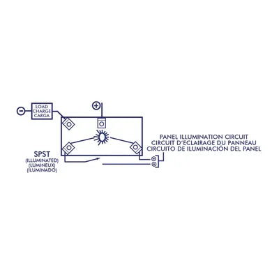 SIERRA RK40370 ILLUMINATED ROCKER SWITCH OFF-ON SPST