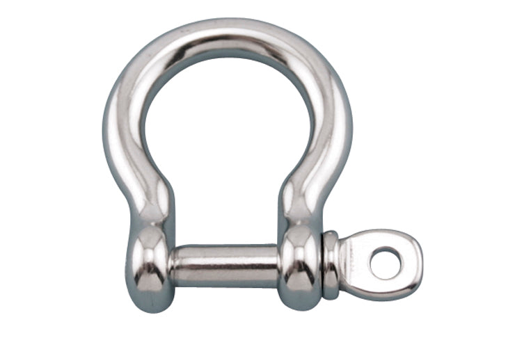 SUNCOR S0116-0005 BOW SHACKLE W/SCREW PIN  3/16" 316 SS