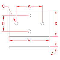 SUNCOR S3703-0001 DIAMOND BACKING PLATE