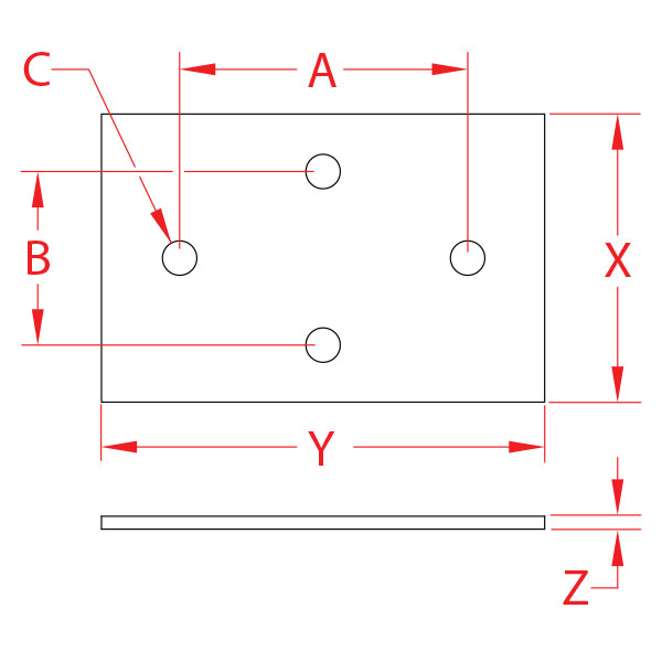 SUNCOR S3703-0001 DIAMOND BACKING PLATE