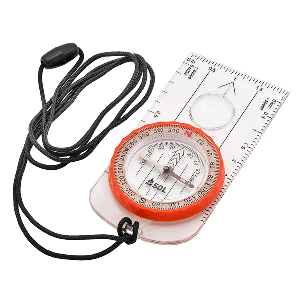 S.O.L. 0140-0028 SURVIVE OUTDOORS LONGER DELUXE MAP COMPASS