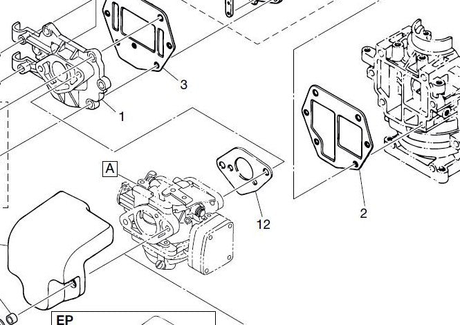 TOHATSU 369-02011-0 CARB MOUNTING GASKET