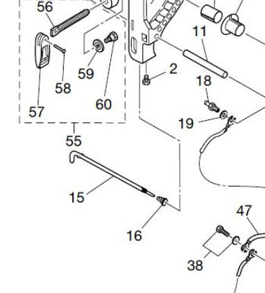 TOHATSU 345-62122-2 THRUST ROD SPRING