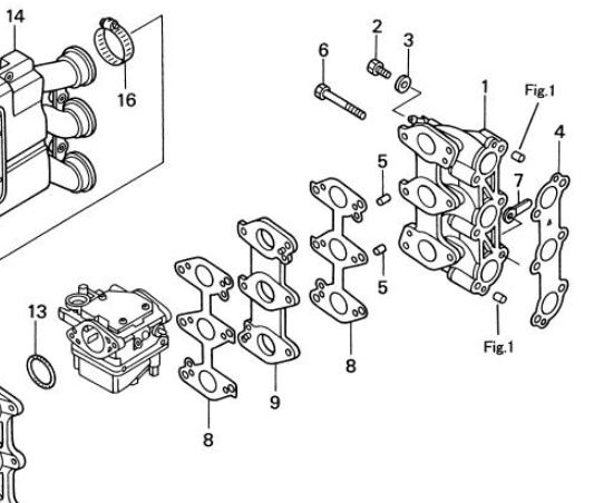 TOHATSU 3S8-02011-0 GASKET CARB