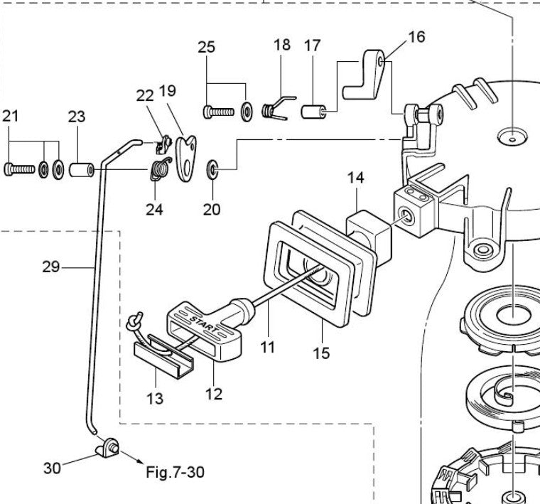 TOHATSU 3GR-67503-0 RECOIL STARTER SEAL