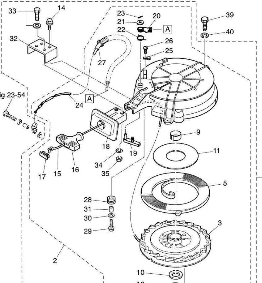 TOHATSU 3C8-05019-0 STARTER HANDLE