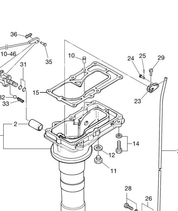 TOHATSU 3H6-61012-0 DRIVE SHAFT GASKET