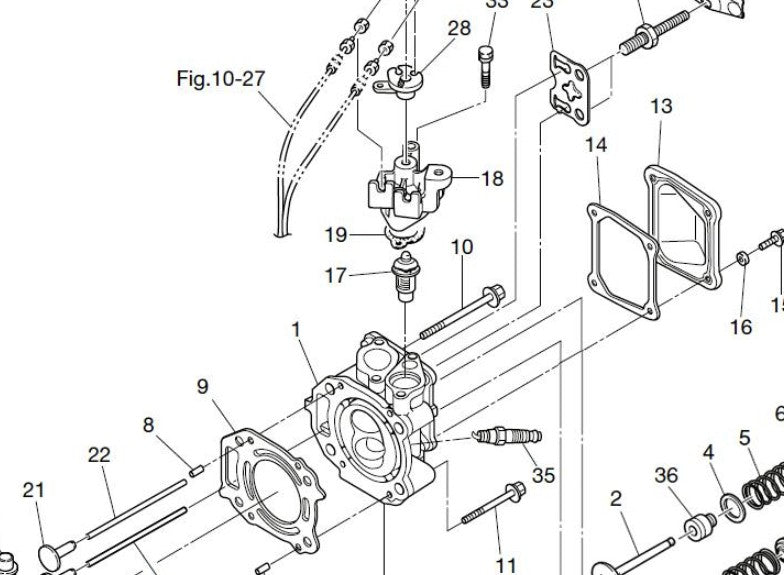 TOHATSU THERMOSTAT  3H6-01030-1 SS FROM: 3H6-01030-0