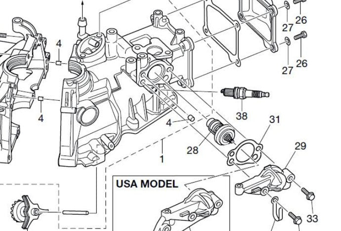 TOHATSU THERMOSTAT  3H6-01030-1 SS FROM: 3H6-01030-0