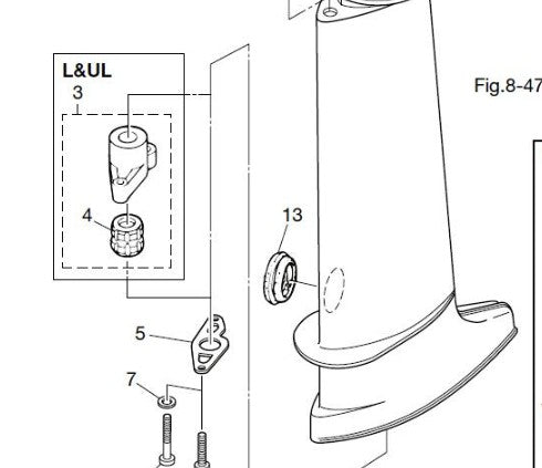 TOHATSU 369-64331-2 DRIVE SHAFT BUSHING ASSEMBLY