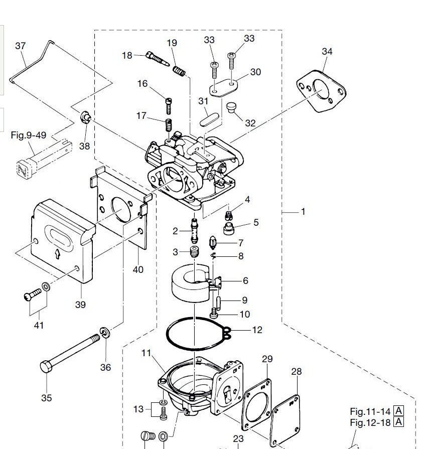 TOHATSU 369-03183-0 GASKET B, CARB COVER