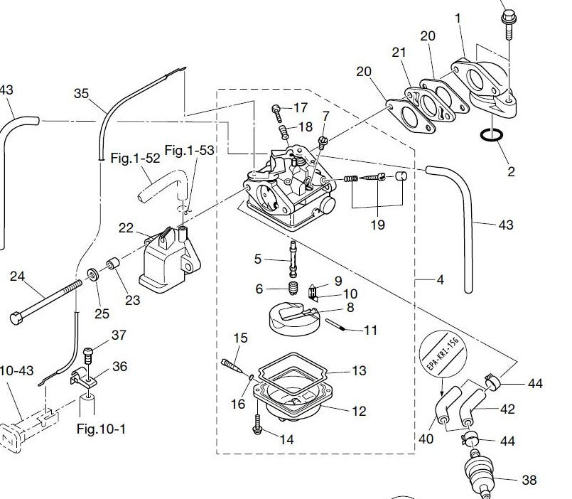 TOHATSU 3GR-02409-0 INTAKE AIR SILENCER ASSY - TOHATSU