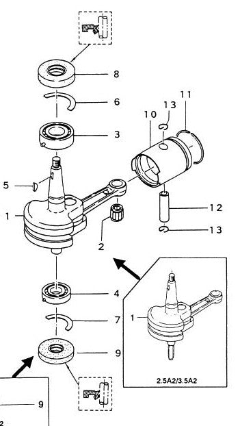 TOHATSU 9643-3-6203 BALL BEARING