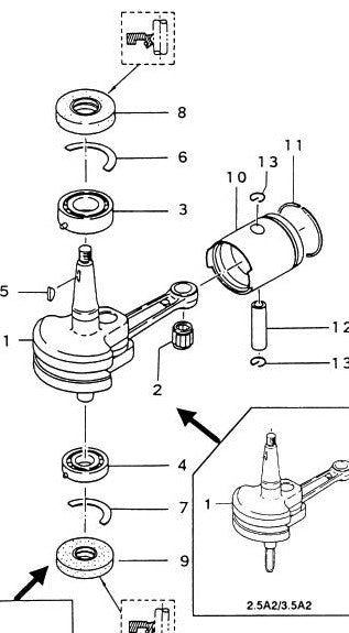 TOHATSU 9643-3-6202 BEARING