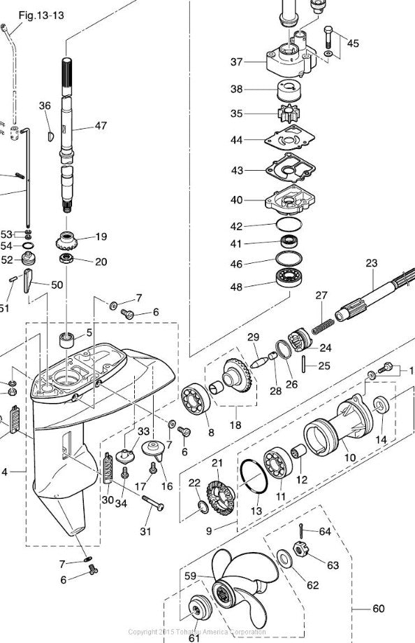 TOHATSU 9601-0-6302 BEARING