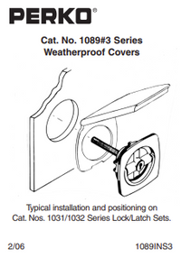 PERKO 1089DP1WHT LOCK & LATCH COVER