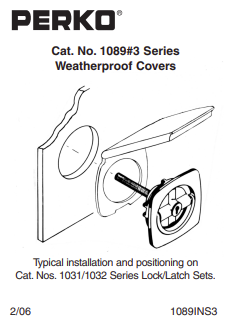 PERKO 1089DP1WHT LOCK & LATCH COVER