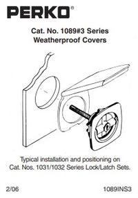 PERKO 1089DP1WHT LOCK & LATCH COVER