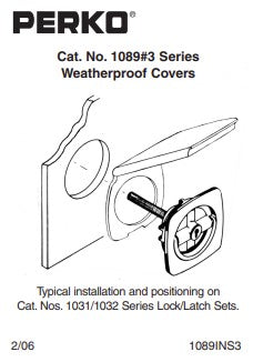 PERKO 1089DP1WHT LOCK & LATCH COVER