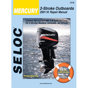 SELOC MARINE 1418 SERVICE MANUAL - MERCURY/MARINER - ALL 2 STROKES - 2001-14