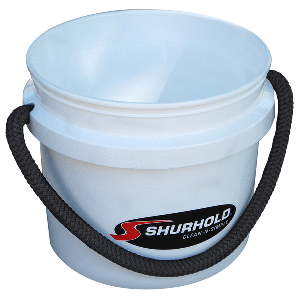 SHURHOLD 2431 3.5 GALLON WHITE BUCKET W/ROPE HANDLE