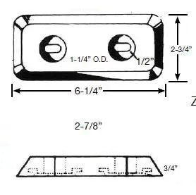 CAMP ZHC-3 ANODE HULL PLATE