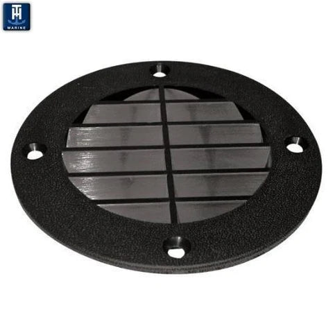 TH MARINE LV-1-DP LOUVERED VENT-BLK 4IN