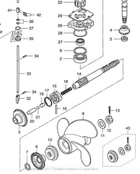 TOHATSU 3C8-64215-2 CLUTCH DOG