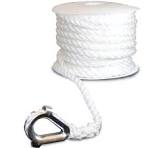 SEASENSE 50013052 ANCHOR LINE TWISTED NYLON 5/16IN X 75FT WHITE